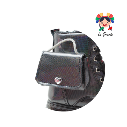 B004 DANIELS Negro Luminus Bota para Niña