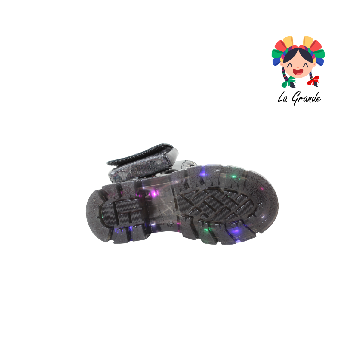 B004 DANIELS Negro Luminus Bota para Niña