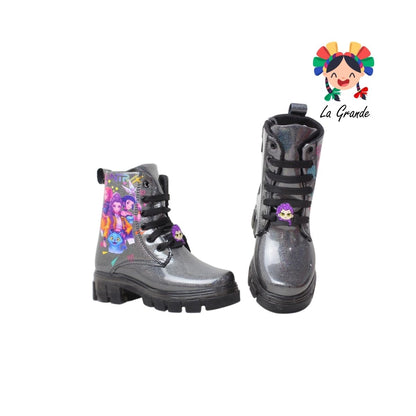 B013 HUNTRI DANIELS Negro Luminus Bota Casual con Luces para Niña