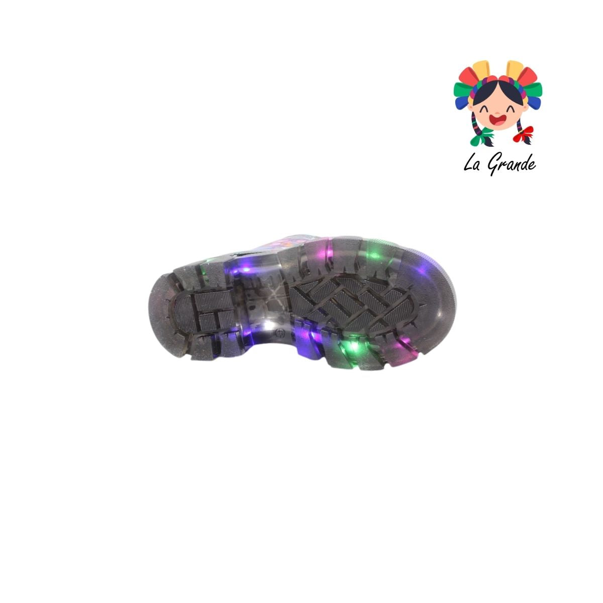 B013 HUNTRI DANIELS Negro Luminus Bota Casual con Luces para Niña