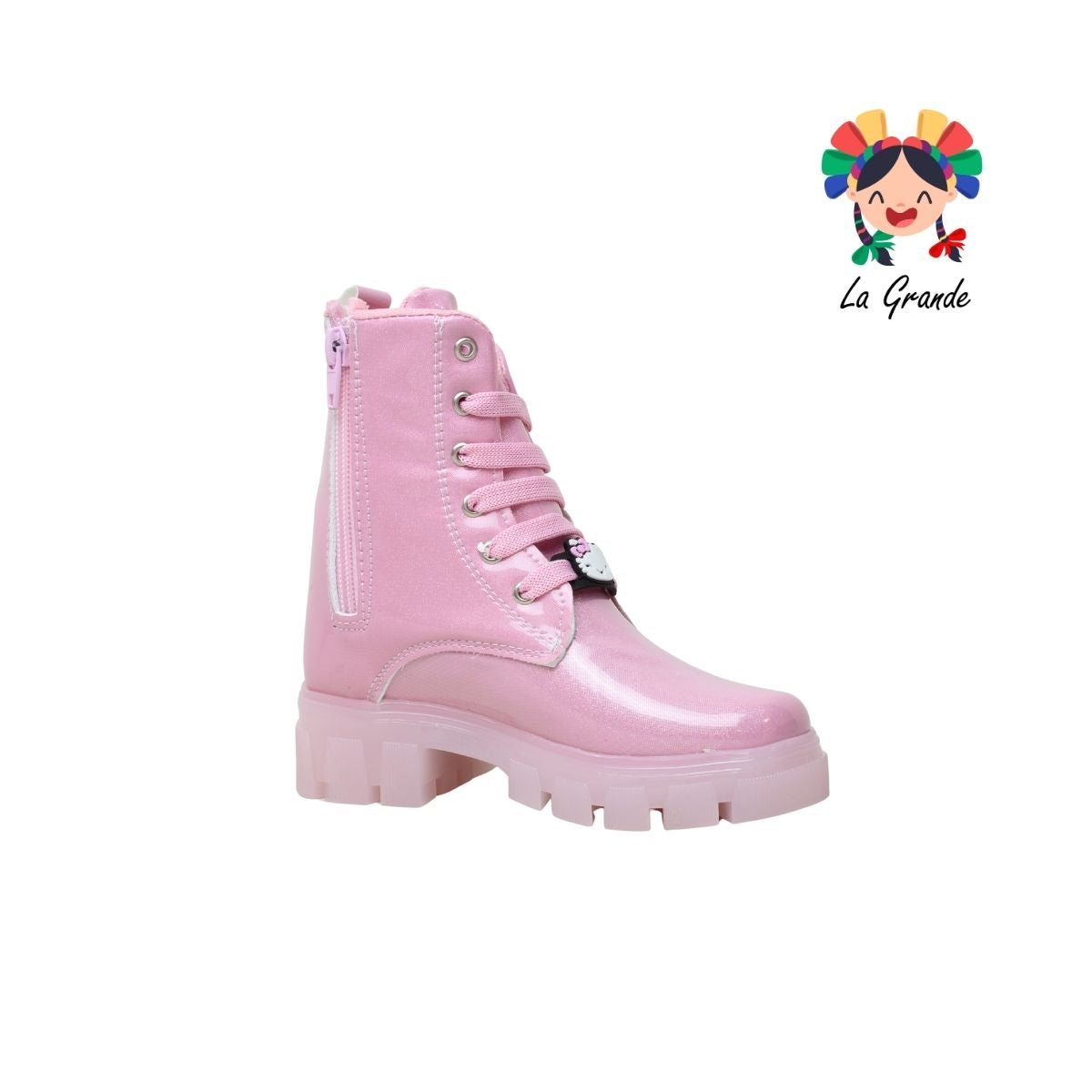 B09 DANIELS Luminos Rosa Bota Casual con Luces para Niña