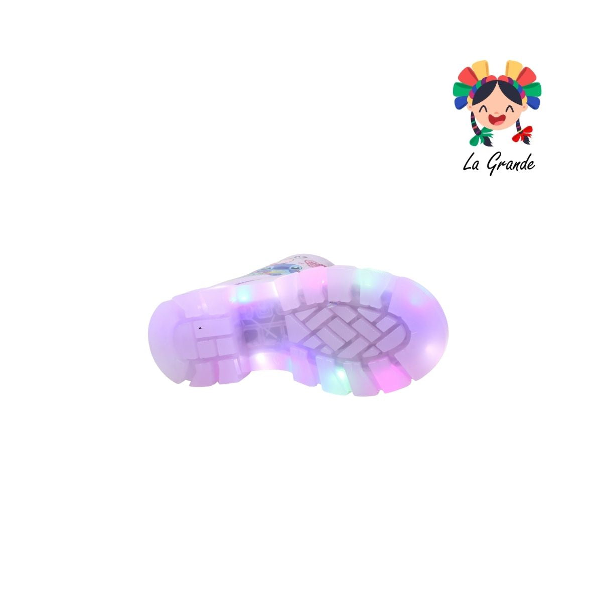 B10 DANIELS Lila Luminos Bota Casual con Luces para Niña