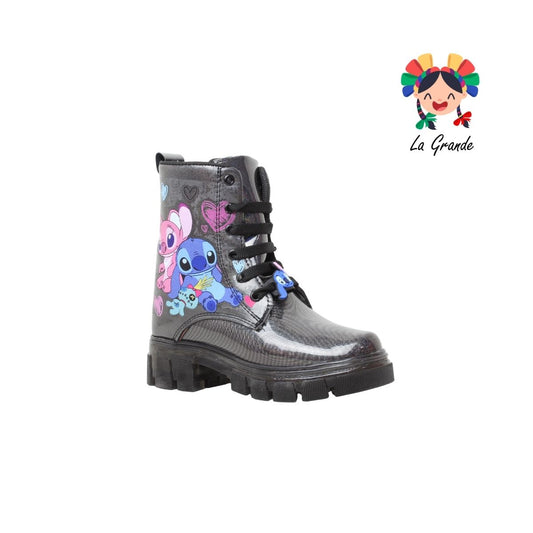 B10 DANIELS Negro Luminos Bota Casual con Luces para Niña