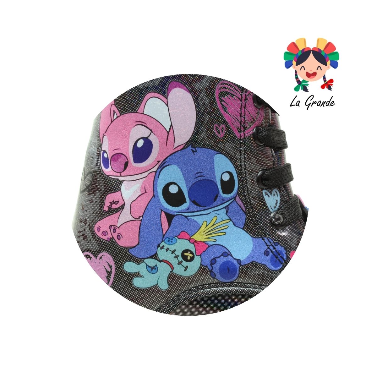 B10 DANIELS Negro Luminos Bota Casual con Luces para Niña