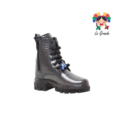B10 DANIELS Negro Luminos Bota Casual con Luces para Niña