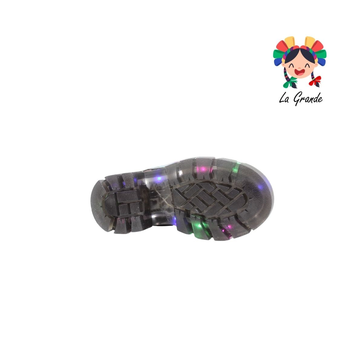 B10 DANIELS Negro Luminos Bota Casual con Luces para Niña