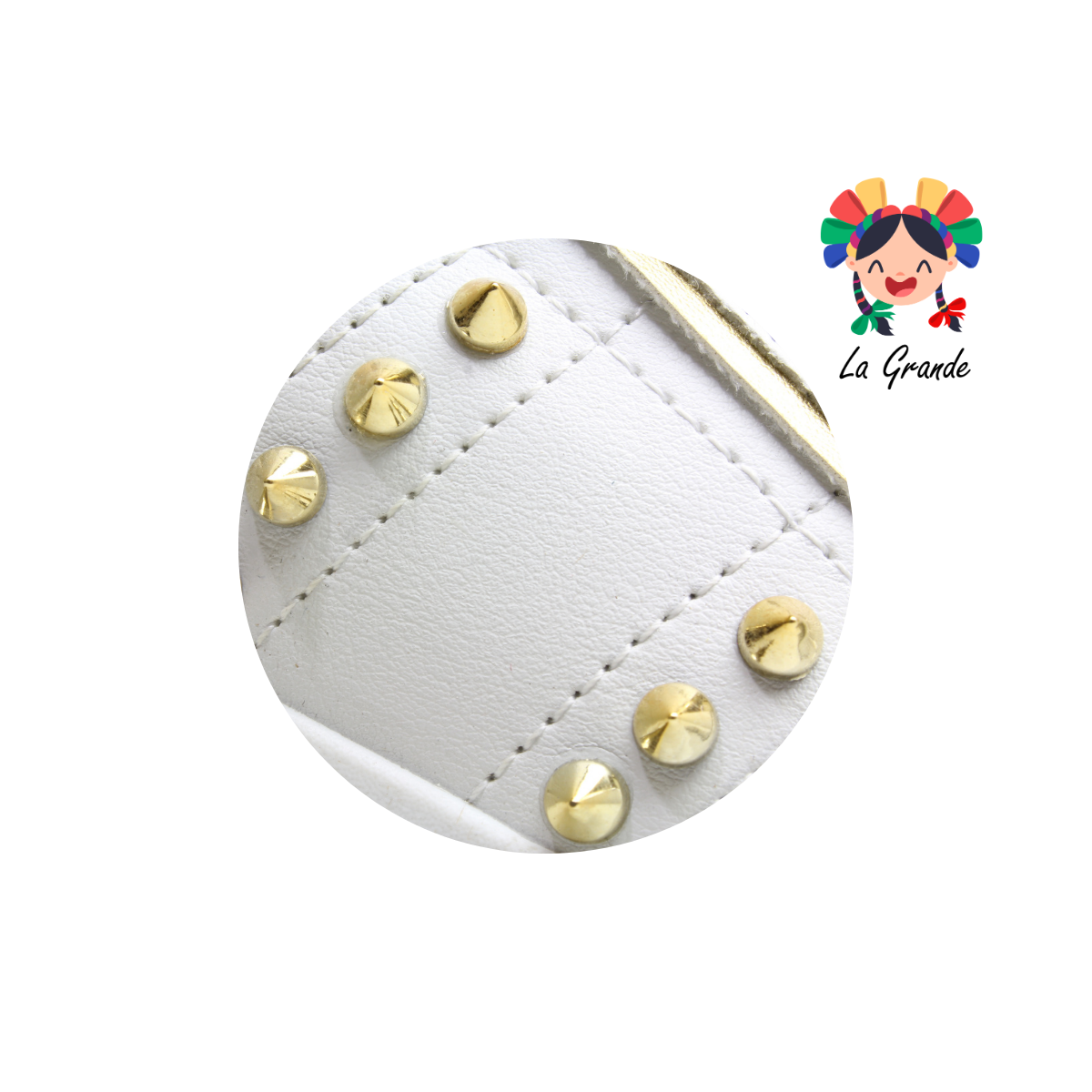 B-1 BRONE Blanco Oro Sint Tenis Casual para Dama