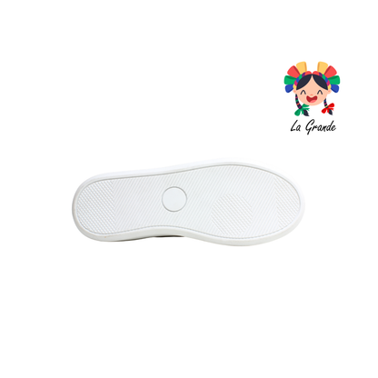 B-1 BRONE Blanco Oro Sint Tenis Casual para Dama