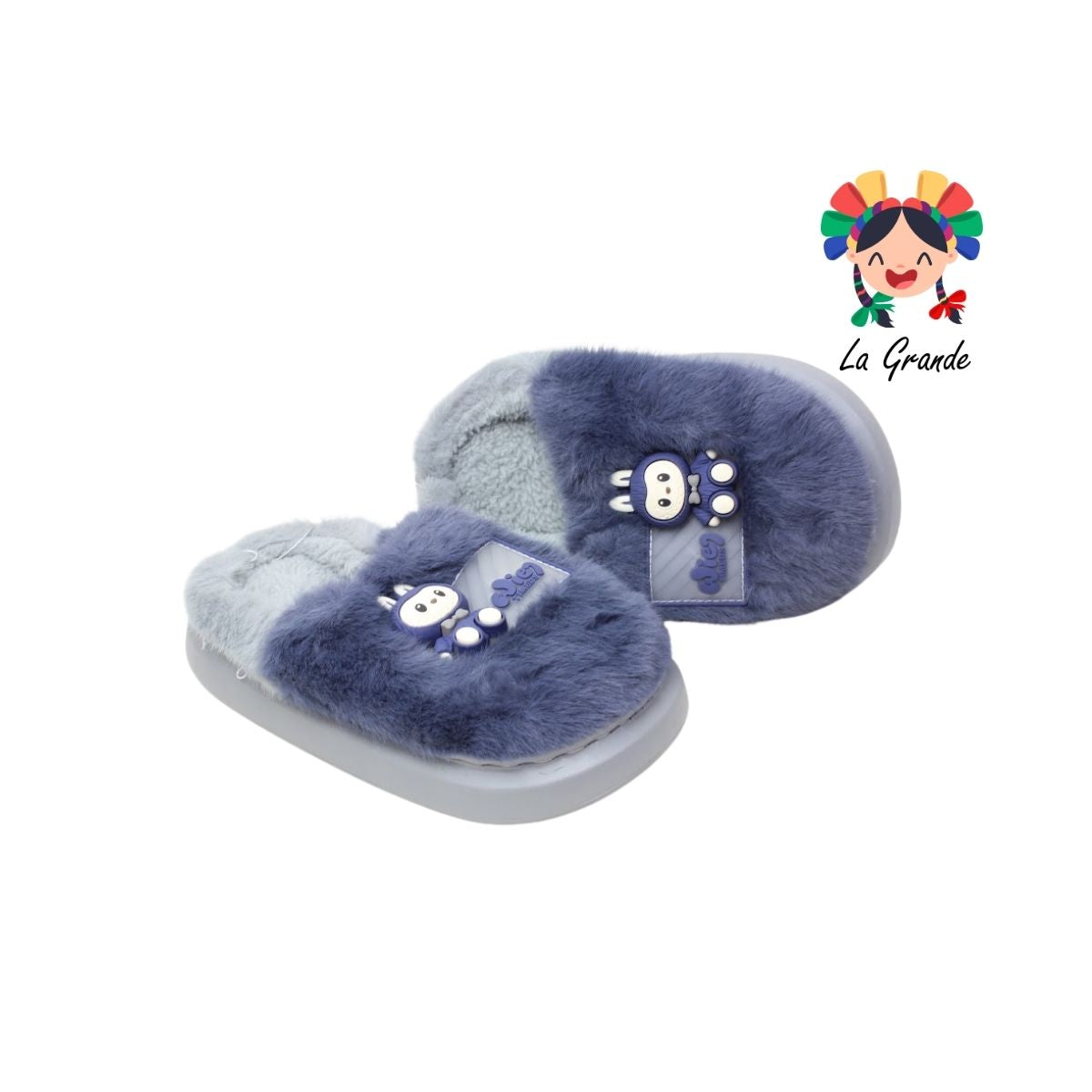 C-4030 ZXXG Multicolor Labubu Pantufla para Niña y Niño