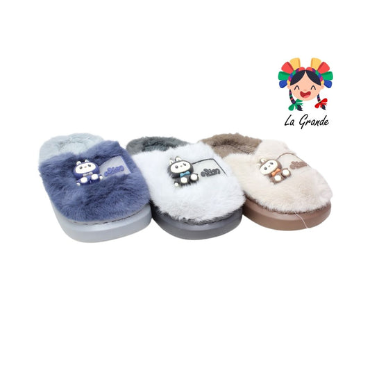 C-4030 ZXXG Multicolor Labubu Pantufla para Niña y Niño