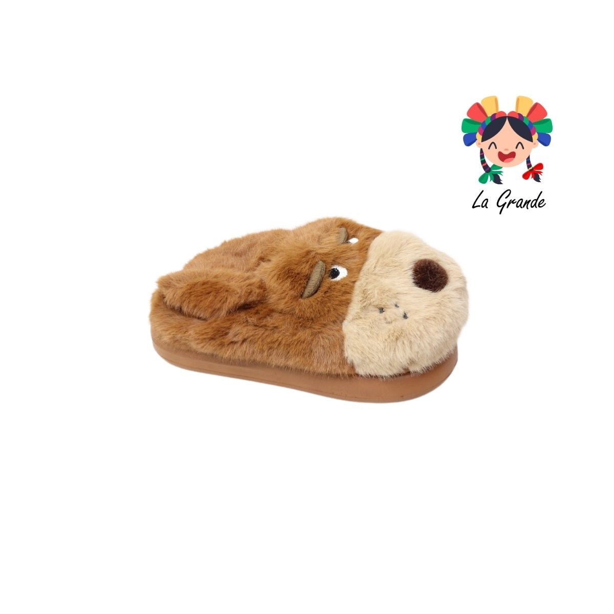 C-4155 ZXXG Multicolor Perrito Pantufla Afelpada para Niña y Niño