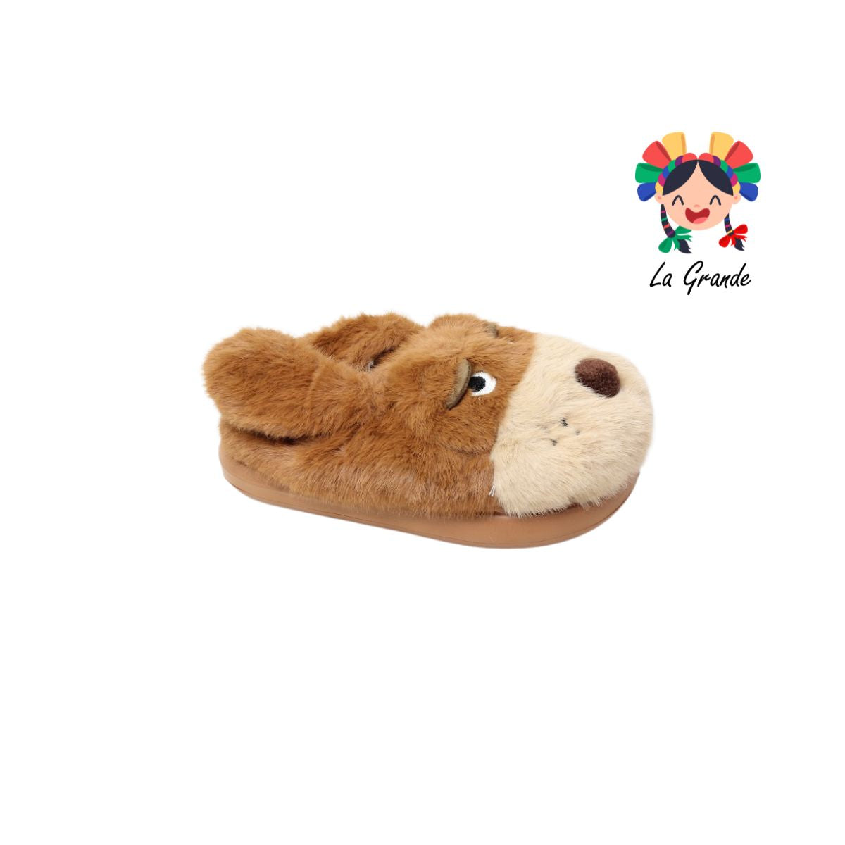 C-4155 ZXXG Multicolor Perrito Pantufla Afelpada para Niña y Niño