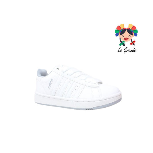C-888 CUPRA Bco Bco Gris Sint Tenis Casual para Dama y Joven