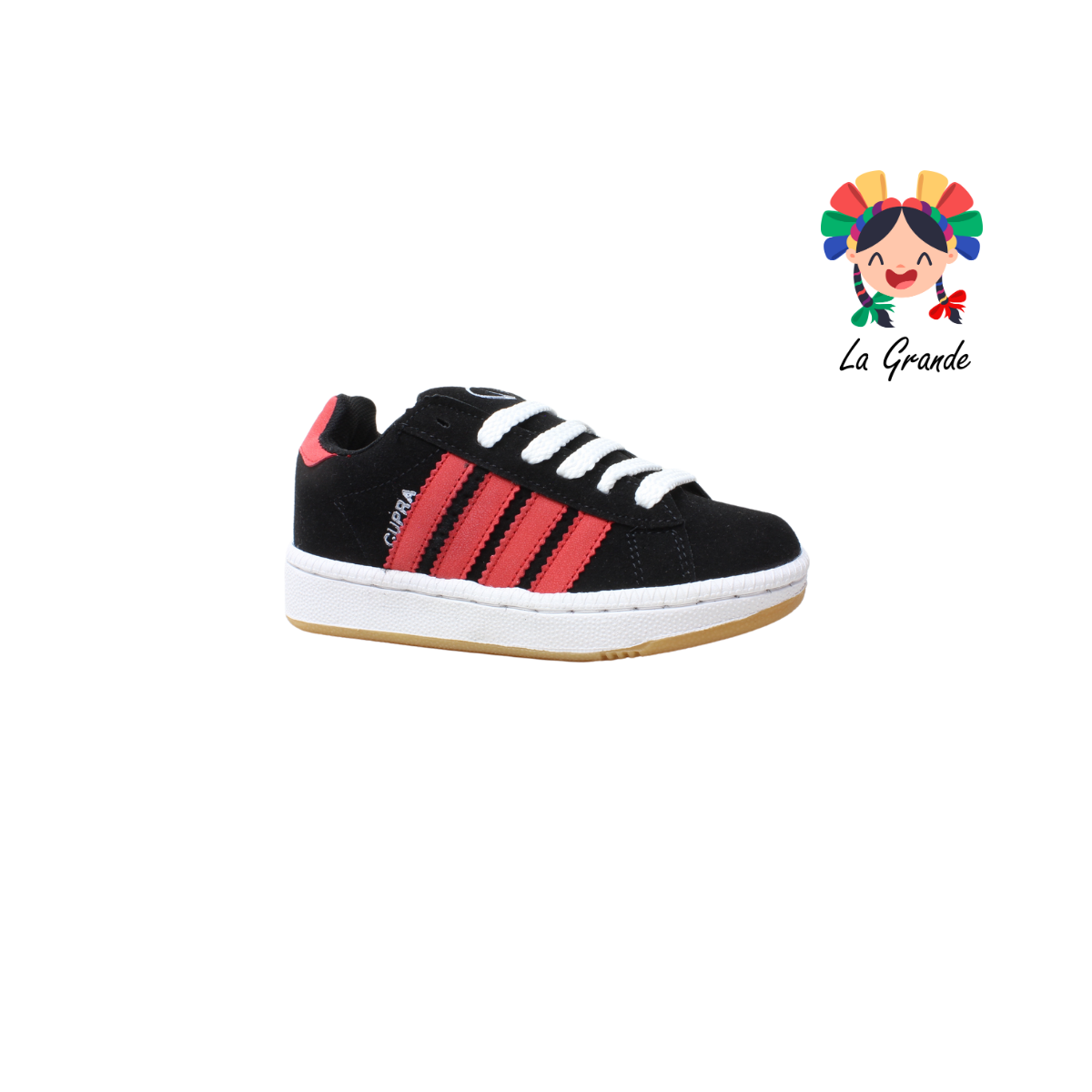 C-888 CUPRA Negro Ferrar Dakar Sint Tenis Casual para Niña y Niño
