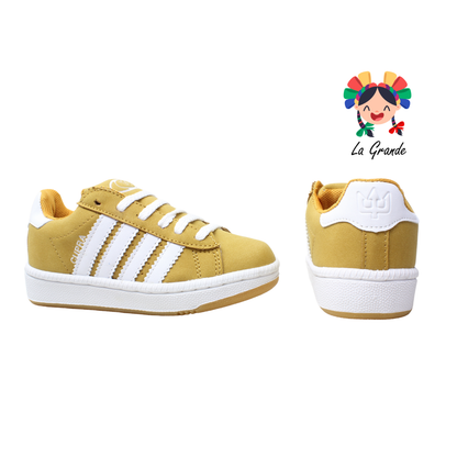 C-888 CUPRA Ocre Blanco Hunting Sint Tenis Casual para Niña y Niño