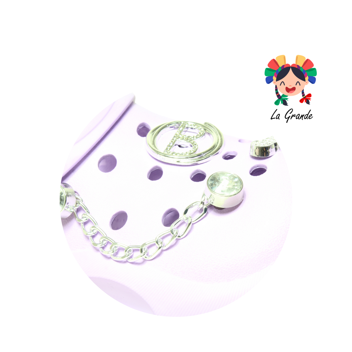 C014D TOP SANDAL Multicolor Sintético Sandalia de Baño o Playa con Adorno de Cadena para Dama