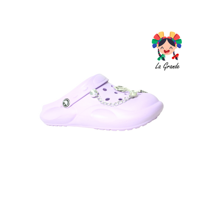 C014D TOP SANDAL Multicolor Sintético Sandalia de Baño o Playa con Adorno de Cadena para Dama