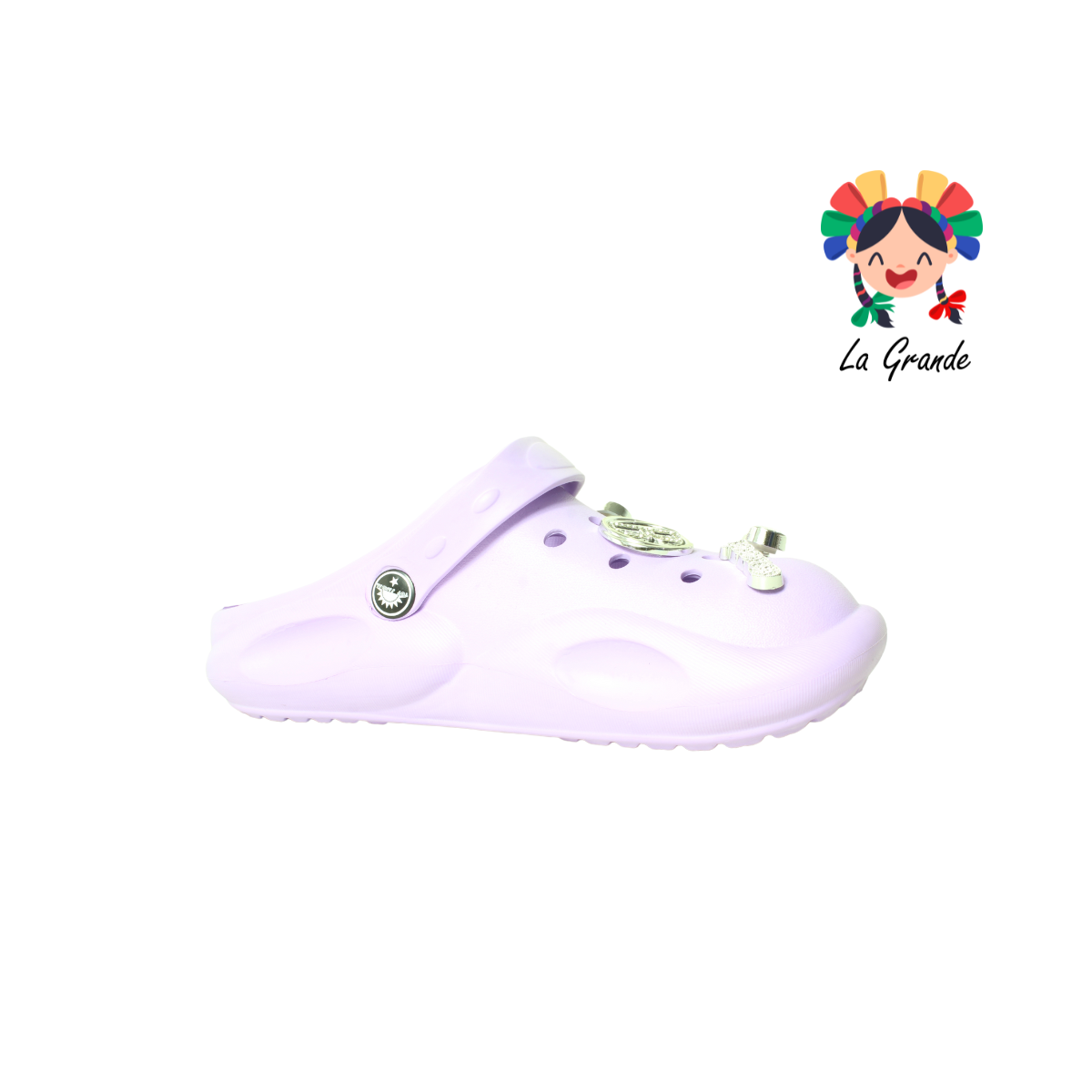 C014D TOP SANDAL Multicolor Sintético Sandalia de Baño o Playa con Adorno de Cadena para Dama