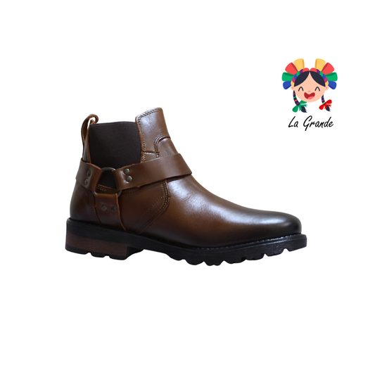 6070 ECCOFLEX Chocolate Piel Bota para Caballero