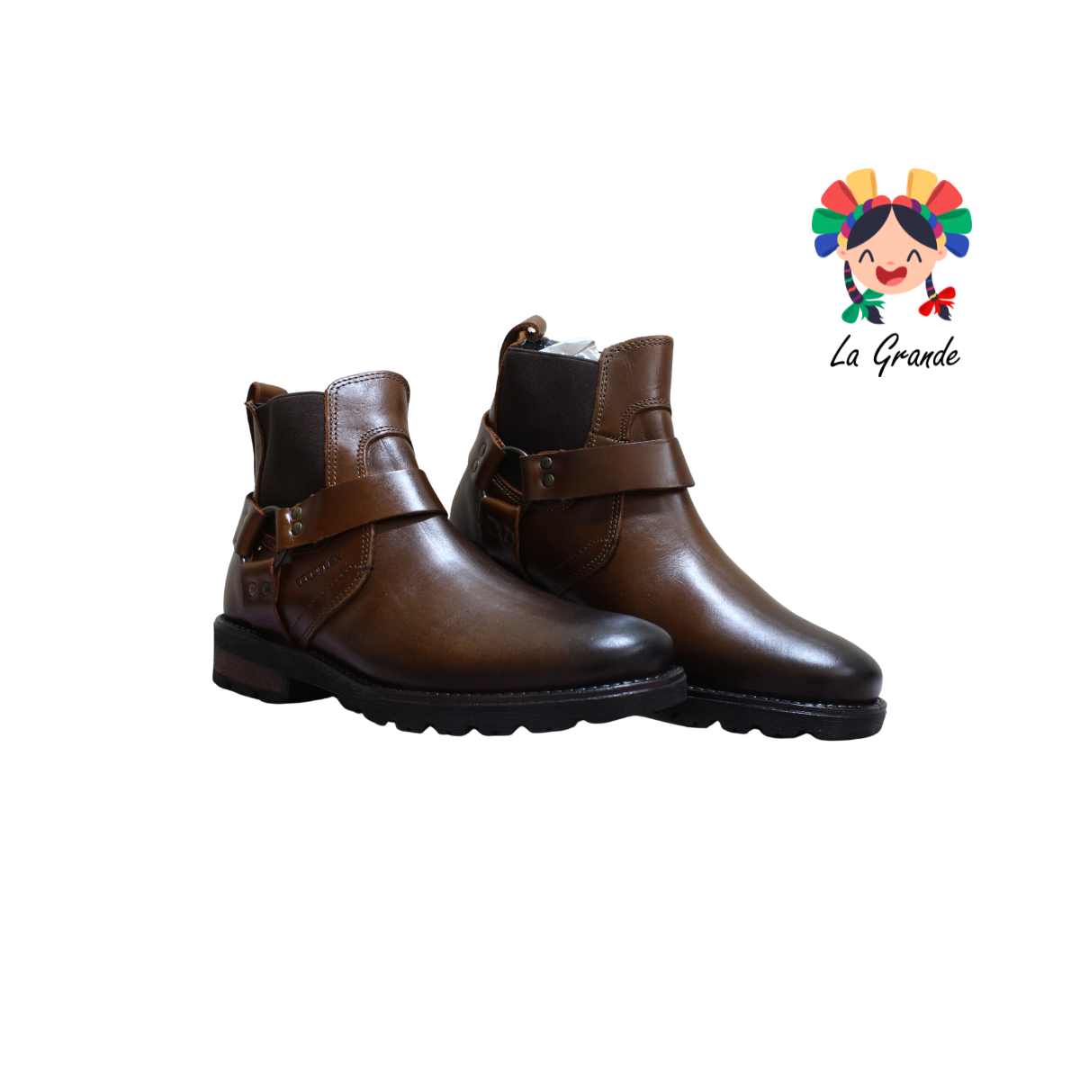 6070 ECCOFLEX Chocolate Piel Bota para Caballero