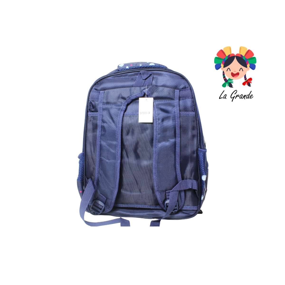033 Bat Mochila Marino Negro Combo con Luces