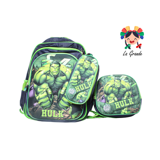 033 Hol Mochila Verde Combo con Luces