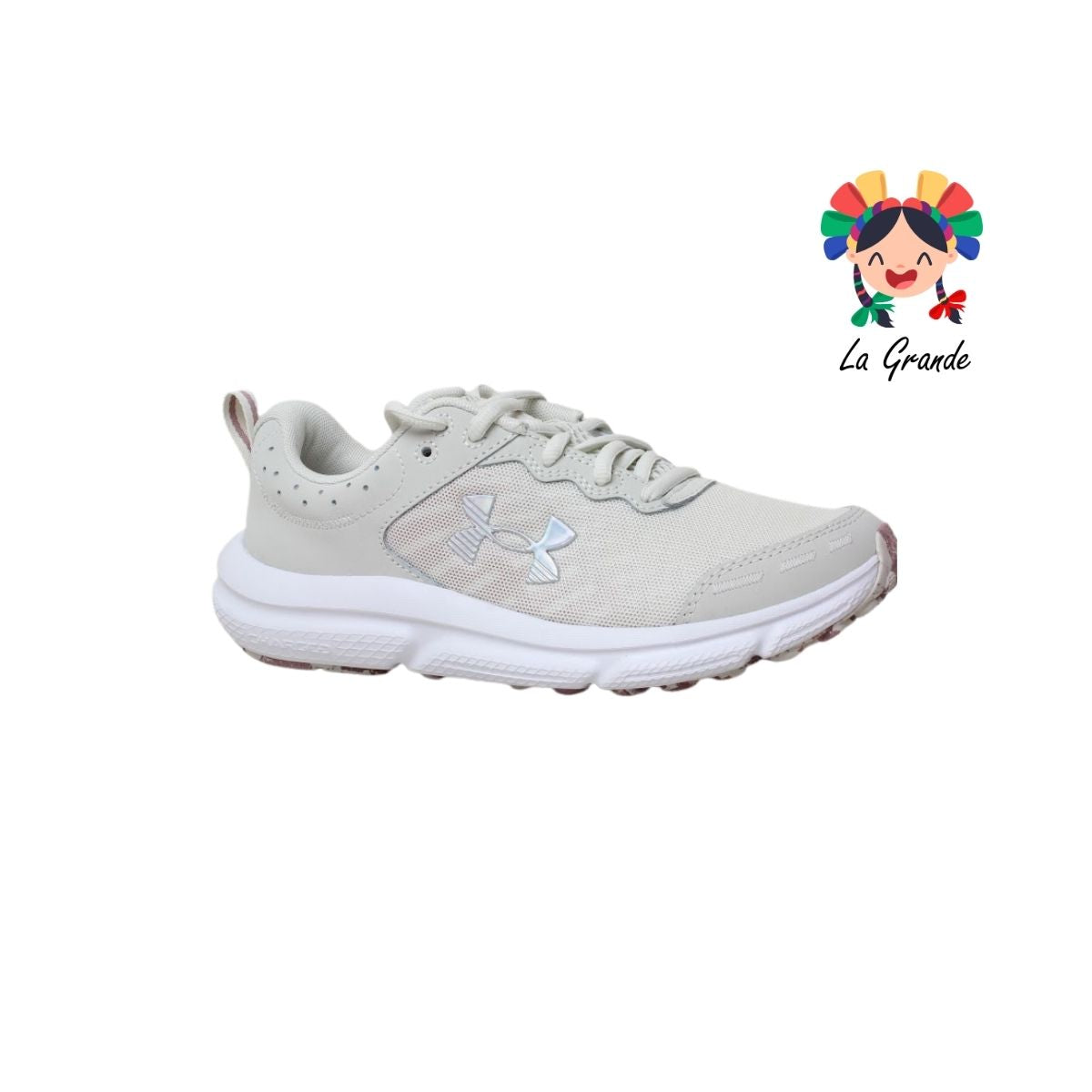 Charged Assert 10 UNDER ARMOUR Beige Café Tenis Deportivo Original Importado para Dama