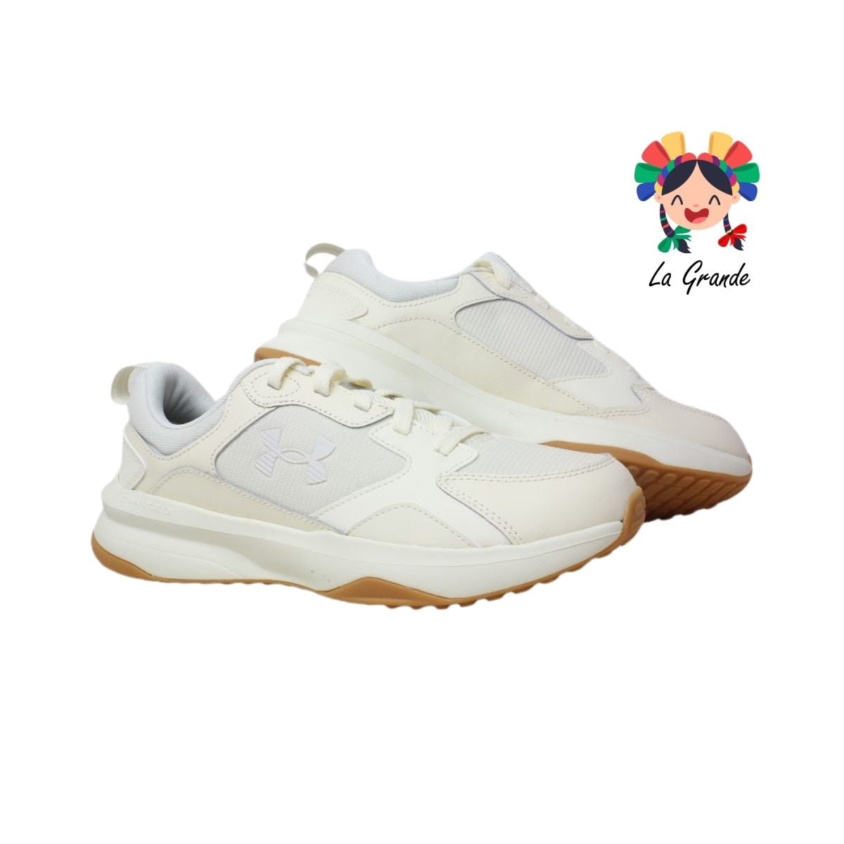 Charged Edge UNDER ARMOUR Café Blanco Tenis Deportivo Original Importado para Caballero