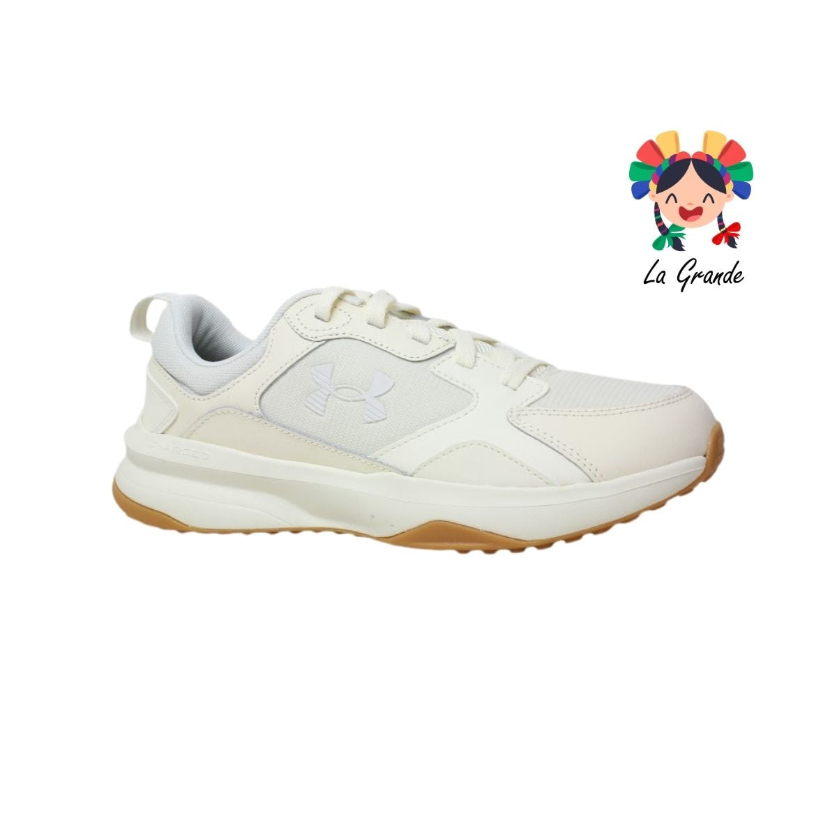 Charged Edge UNDER ARMOUR Café Blanco Tenis Deportivo Original Importado para Caballero