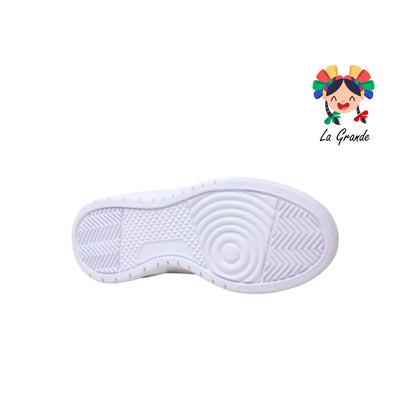 D48 APOORT Blanco Lila Napa Tenis Casual para Dama