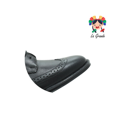 D904 VIAKENTTO Negro Nápoles Piel  zapato Bostoniano para Joven y Caballero