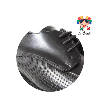 D954 VIAKENTTO Negro Nápoles Piel Zapato de Vestir para Caballero