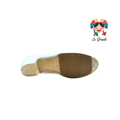 DANZA D´AIME Blanco de Piel Bota de Danza para Niño, Joven y Caballero