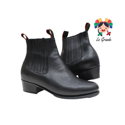 DANZA D´AIME Negro de Piel Bota Danza para Niño, Joven y Caballero