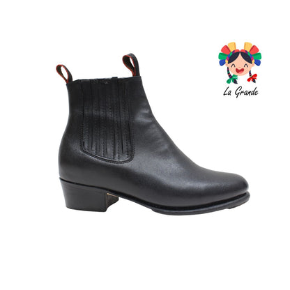 DANZA D´AIME Negro de Piel Bota Danza para Niño, Joven y Caballero