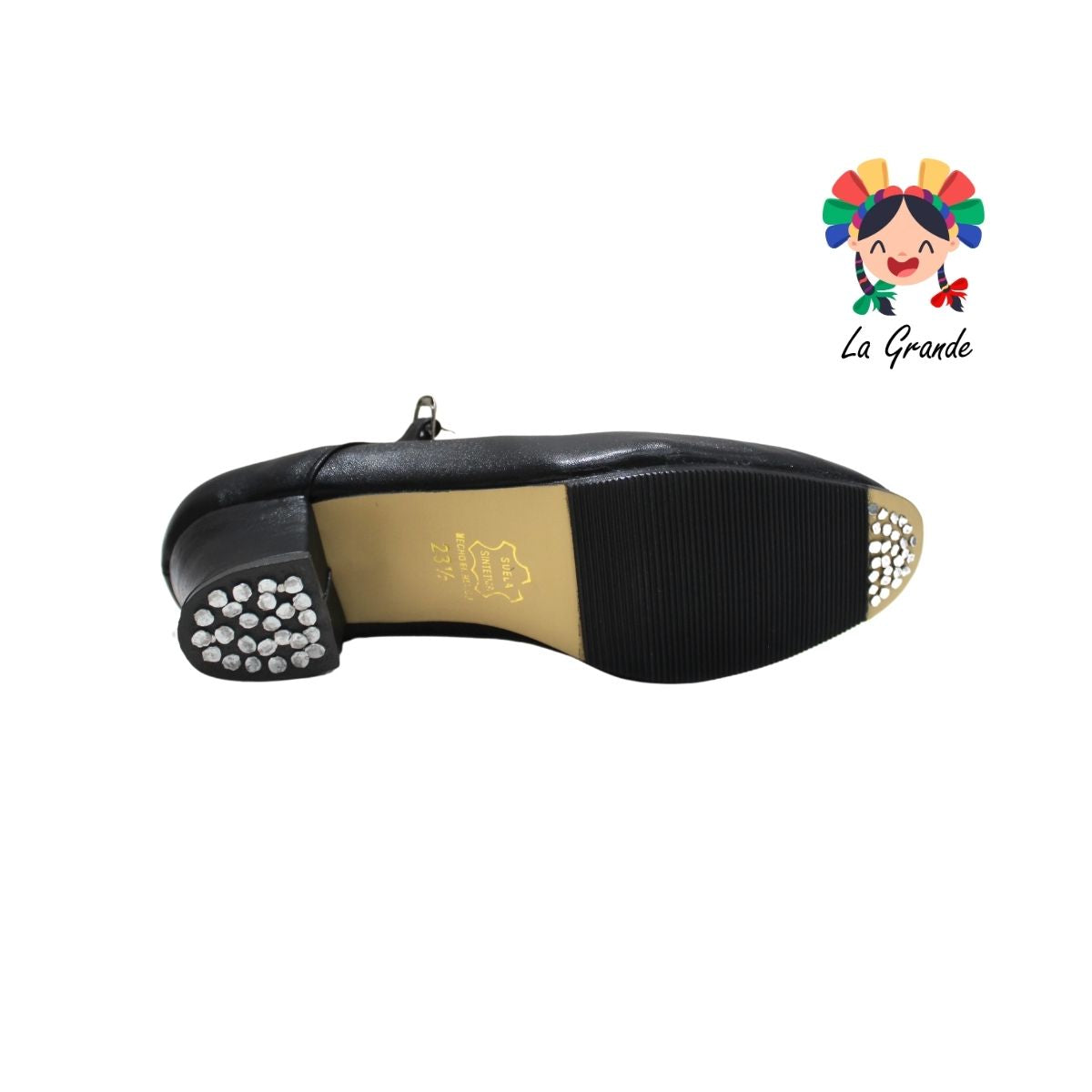 DANZA D´AIME Negro Piel Zapato de Danza para Niña y Dama