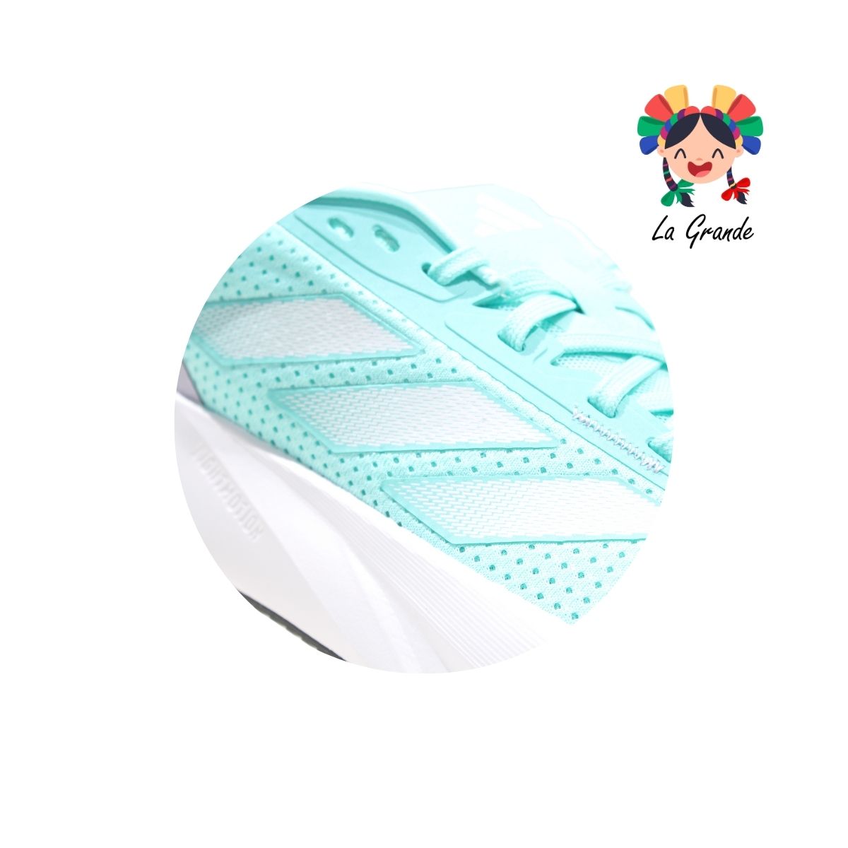 DURAMO SL W ADIDAS Vde Agua Bnco Tenis Deportivo Original Importado para Dama
