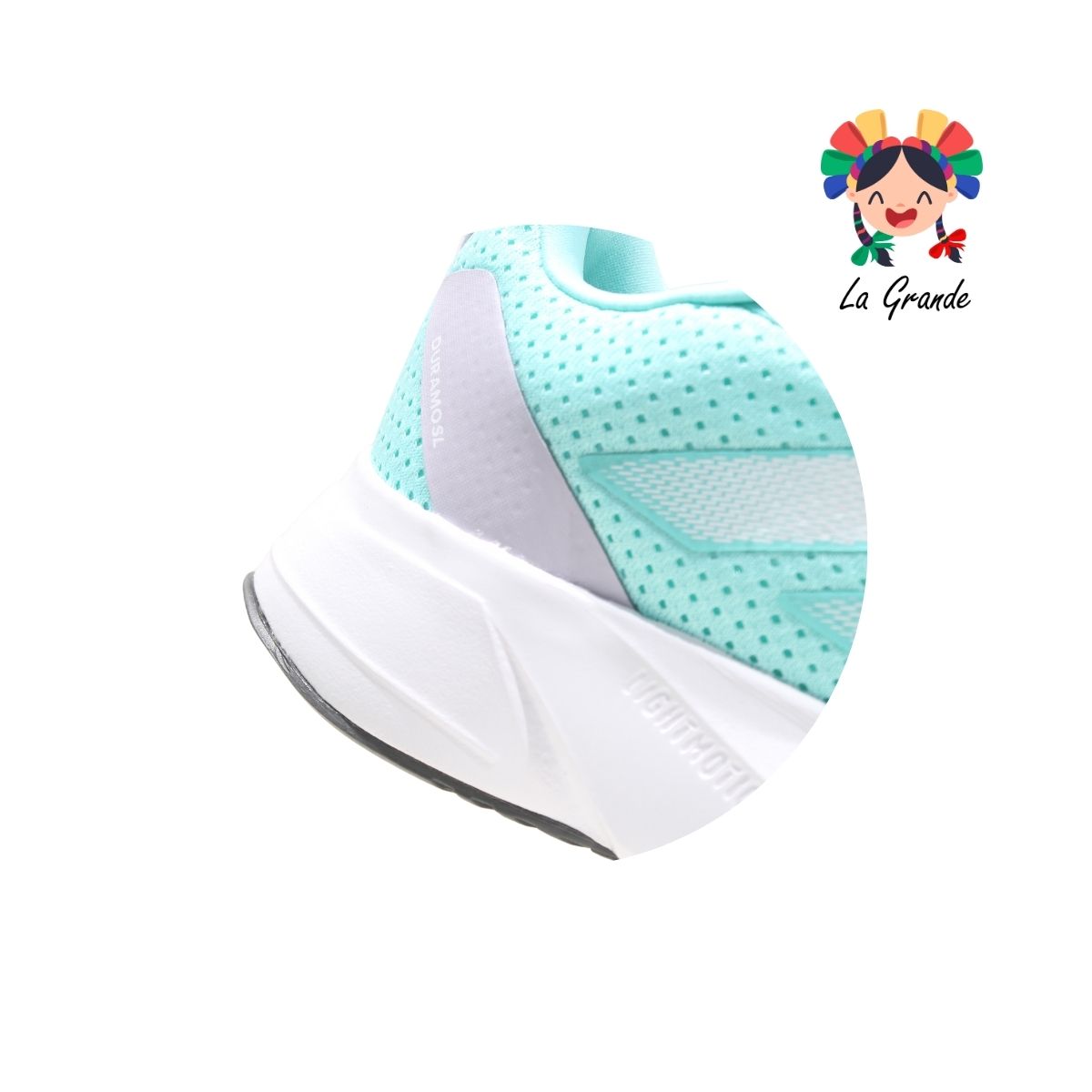 DURAMO SL W ADIDAS Vde Agua Bnco Tenis Deportivo Original Importado para Dama