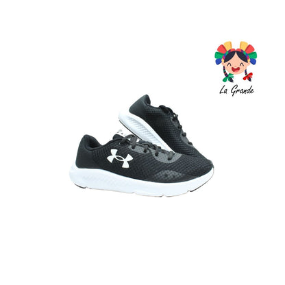 E12-UNDER ARMOUR PERSUIT Negro Tenis Deportivo Original Importado para Dama y Joven