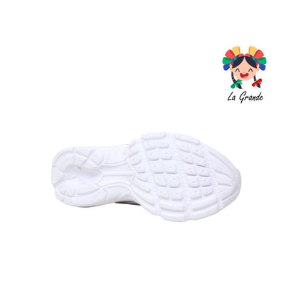 F6 NEW LINE Blanco Lila Tenis Deportivo para Niña y Dama