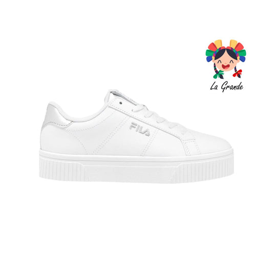 19 FILA Blanco Plata Tenis Casual Importado Original para Dama y Joven