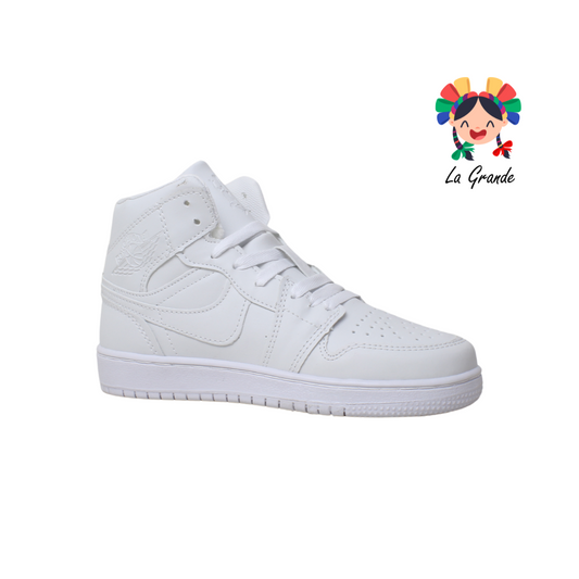 FORCE X-PLOD Blanco Blanco Sintético Tenis Casual para Niña, Niño, Dama, Joven y Caballero