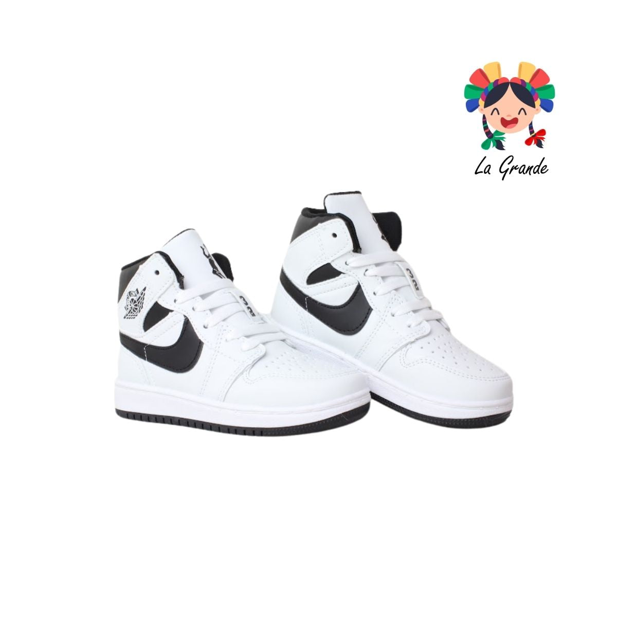 FORCE X-PLOD Blanco Negro Sintético Tenis para Niño