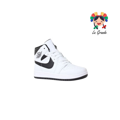 FORCE X-PLOD Blanco Negro Sintético Tenis para Niño