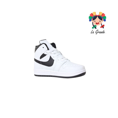 FORCE X-PLOD Blanco Negro Sintético Tenis para Niño