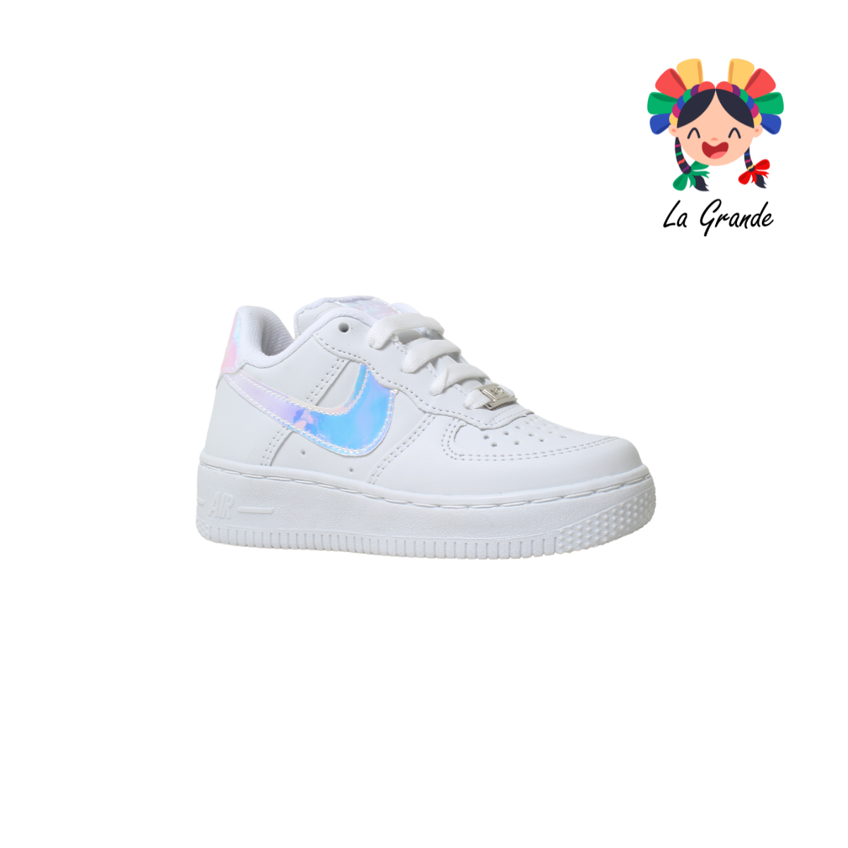 FXX-PLOD Blanco Paraíso Sintético Tenis Casual para Niña y Dama