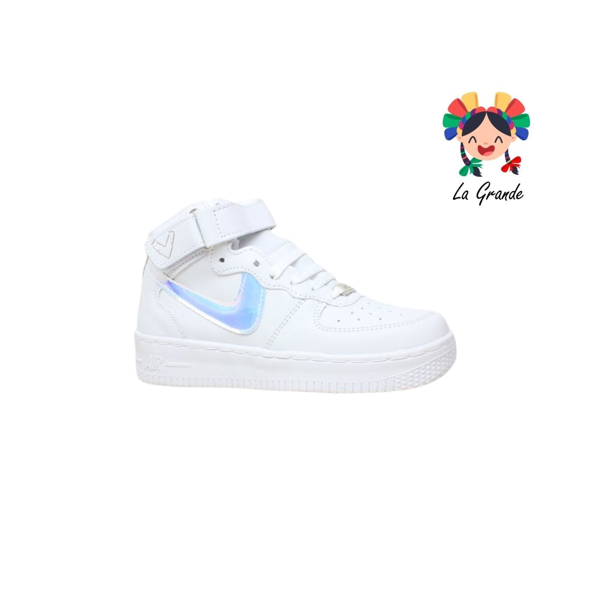 FXX-PLOD Blanco Paraíso Sintético Tenis Casual para Niña y Dama