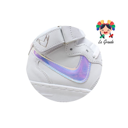 FXX-PLOD Blanco Paraíso Sintético Tenis Casual para Niña y Dama