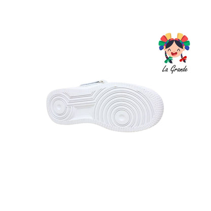 FXX-PLOD Blanco Paraíso Sintético Tenis Casual para Niña y Dama