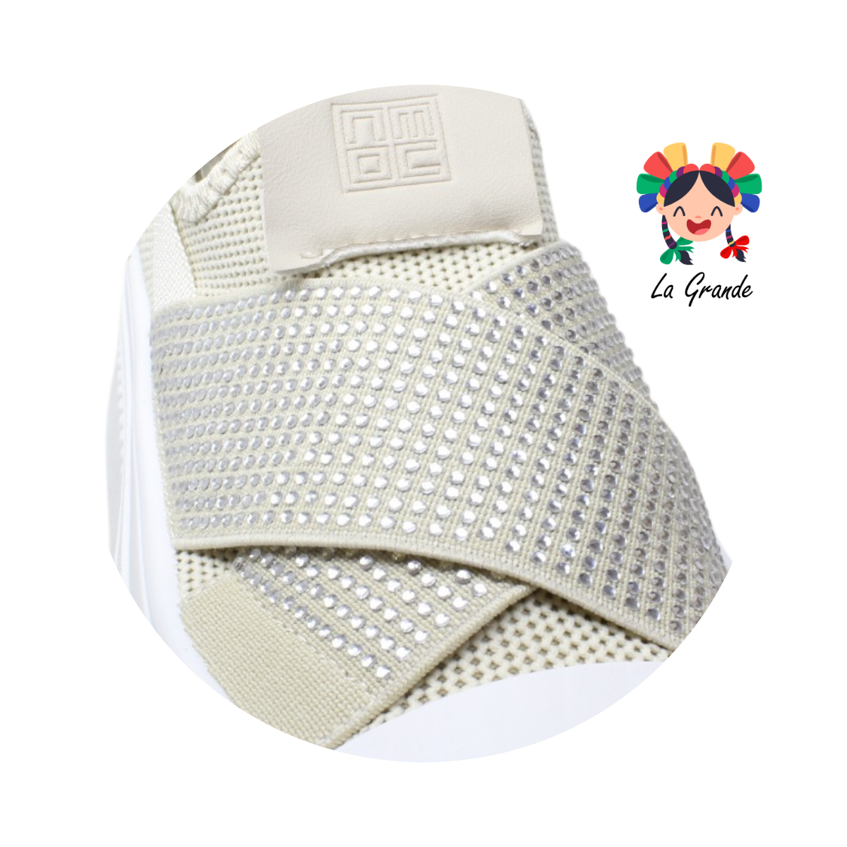 G01-5B FOSUM Amarillo Textil Tenis Casual Estilo Urban para Dama